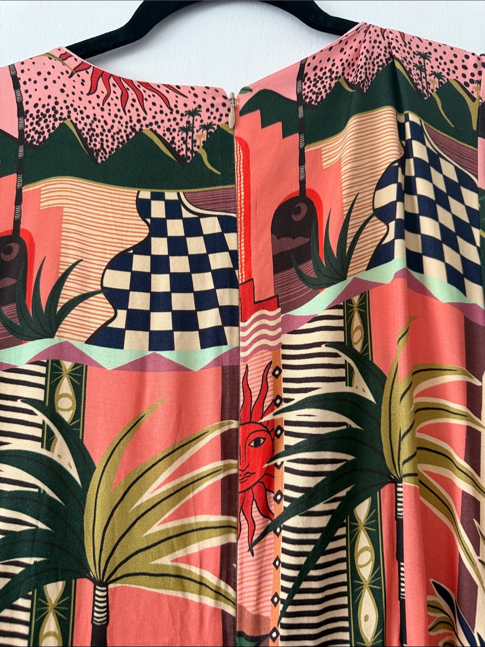 FARM Rio Pink Multi Mystical 🍃Print Jumpsuit - Picture 11 of 15
